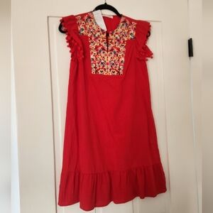 Dress with Embroidered Detail